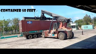 Loading and Unloading 50 Feet Container Box With KONECRANES || PORT OF TANJUNG PRIOK