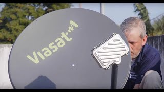 What does a typical Viasat Business installation look like?