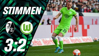 "Sehr, sehr bitter!" | Stimmen | SC Freiburg - VfL Wolfsburg 3:2