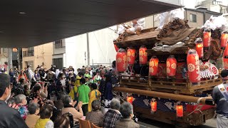 令和4年　弥栄神社新嘗祭　鶴橋地車　ジャパニーズハロウィン曳行　　老人ホームへ慰問　地車囃子　龍踊り