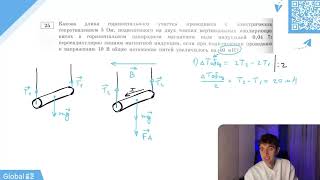 Какова длина горизонтального участка проводника с электрическим сопротивлением 5 Ом - №20984