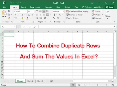 Find And Merge Duplicate Rows In Excel - Plebt