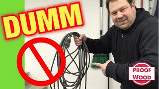 ZU DUMM zum Kabel AUFWICKELN ! Keiner kann das wirklich ordentlich ?!? Sauber, Ordentlich, Schnell !