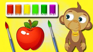 Phalo Ke Rang Pehchano | Fruit Coloring With Mango | Educational Videos For Kids