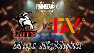 GUTS Gaming vs FAV gaming Map1 領事館 | レインボーシックス プロリーグ シーズン11 ハイライト【レインボーシックス シージ】