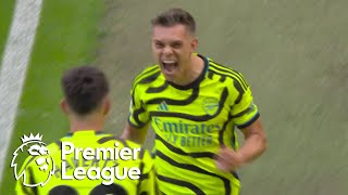 Leandro Trossard taps in Arsenal's opener against Manchester United | Premier League | NBC Sports