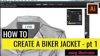 My Fashion Tutor - Adobe Illustrator - Technical Flats for beginners  - Biker jacket- part 1