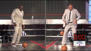 Watch Shaq & Chuck Fail At The Basketball Beer Bounce Challenge | Inside The NBA