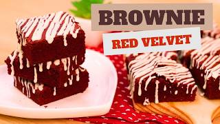 ESSA RECEITA COMBINA SUPER COM NATAL - BROWNIE RED VELVET - LINDO E DELICIOSO - Dika da Naka