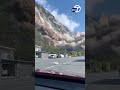 video captures moment earthquake triggered landslide in taiwan