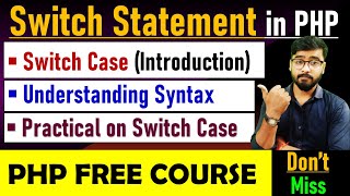 PHP Tutorial - Switch Case Statements in php | PHP Switch Statement #php_tutorial
