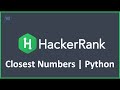 Closest Numbers | Python Hacker Rank Solution