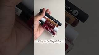 Best muted red lipstick terracotta brown lipstick maroon red lipstick, wine lipsticks for dusky skin