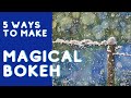5 Ways to Make Magical Bokeh - Easy watercolor tutorial.