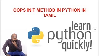 OOPS Init method in python - Python tutorial in Tamil