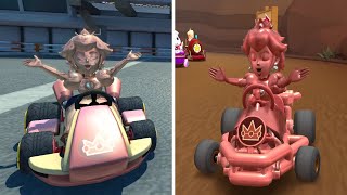 Evolution of Pink Gold Peach in Mario Kart (2014-2021)