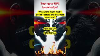 🔥 Ultimate UFC Fight Night Quiz – Only True Fans Can Score 10/10! 🥊