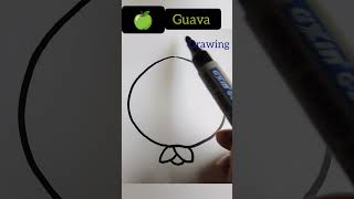 guava drawing #shortsfeed #shortvideo #shorts #shortfeed #short #drawing #art #guava