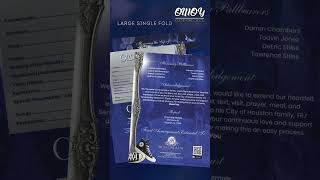 Dwight Eugene Lewis Funeral Program Design Large Single Fold