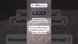 Japanese Proverbs To English - Lesson 8 #shorts #japanese #japan #learnjapanese #proverbs
