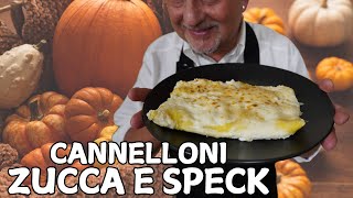 Cannelloni alla Zucca con Speck Croccante e Scamorza Affumicata – Il Comfort Food Perfetto