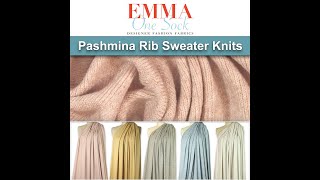 New Arrivals: Pashmina Rib Sweater Knits