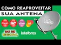 COMO REAPROVEITAR SUA ANTENA DA SKY, CLARO, VIVO E OI NO RECEPTOR DE PARABÓLICA DIGITAL INTELBRAS