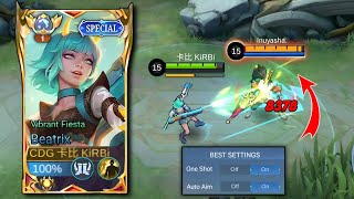 FINALLY!! THANK YOU MOONTON FOR THIS SETTINGS! BEATRIX META IS BACK - Mobile Legends