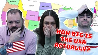 BRITISH FAMILY REACT | HOW BIG IS THE USA ACTUALLY??