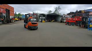 Toyota 8FGU25 5,000LB Forklift basic function demo Video