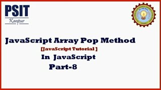 pop Method of Array Object JavaScript Part-8