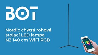 Unboxing BOT Nordic chytrá rohová stojací LED lampa N2 140 cm WiFi RGB