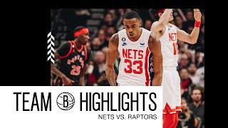 Game Highlights | Brooklyn Nets vs. Toronto Raptors | 12.16.22