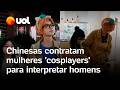 Chinesas contratam mulheres 'cosplayers' para interpretar homens dos sonhos em encontros; confira