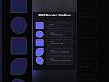 CSS Border Radius Designs #cssborder #css #webdevelopment