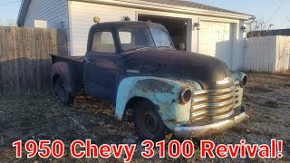 1950 Chevy 3100: First Start and Drive in 40+ Years