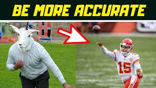 THROW RECEIVERS OPEN TO BE A MORE ACCURATE QB | REACTION TRAINING | FOOTBALL TRAINING AT HOME
