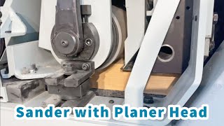 Planer Head equipped Wide Belt Sander by KUNDIG in Action