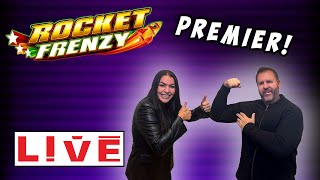 🔴LIVE: WE'RE ON 🔥! FIRST HANDPAYS EVER! ROCKET FRENZY PREMIER AT THE PEPPERMILL! | Jackpot Slot Spot