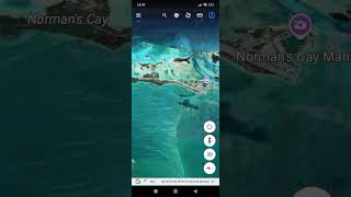 CRASHES PLANE IN UNDERWATER SEA NORMAN 'S CAY MARINA FOUND ON GOOGLE EARTH