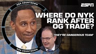 Stephen A. can't hide his smile during Woj's optimistic outlook for New York Knicks | NBA Today