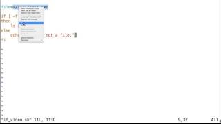 Bash Control Structures if