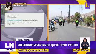 🔴 Ciudadanos reportan bloqueos en distintas partes del país en redes sociales