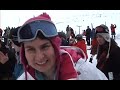 planetski skiing down cairngorm mtn in kilts