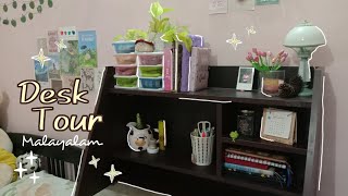 desk tour | malayalam | desk area | Li Sha Art