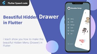 Beautiful hidden Menu in Flutter | Flutter UI | Speed Code
