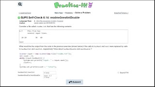 Java Practice It || 6.14 readme3nextIntDouble || file processing, scanner