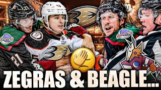 The Trevor Zegras & Jay Beagle DRAMA (Re: Troy Terry, Anaheim Ducks, Arizona Coyotesm Lacrosse) NHL
