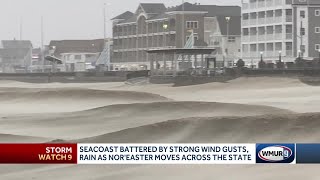 Seacoast battered by nor'easter's strong winds; rain changes to snow in Hampton