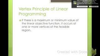 Algebra 2 Linear Programming (3-4)
